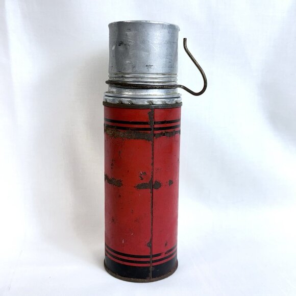 Icy Hot Thermos Vacuum Bottle 8.5" 1950s - Picture 2 of 11